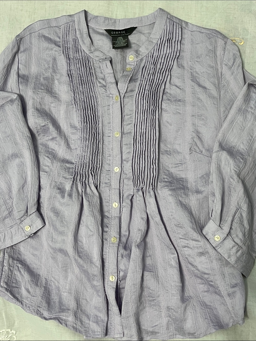 George Lavender Pintuck Button-Down Men’s Shirt